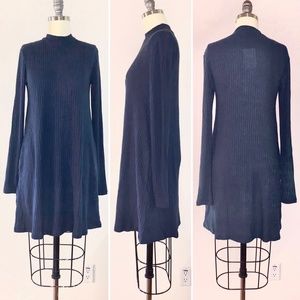 Lumiere Dark Navy Crew Neck Sweater Dress